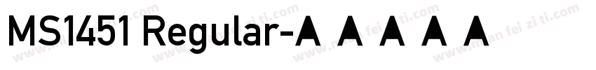 MS1451 Regular字体转换